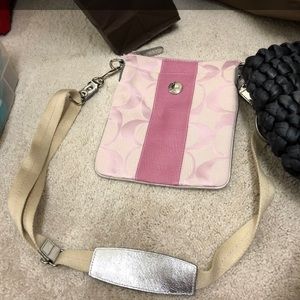 coach pink crossbody